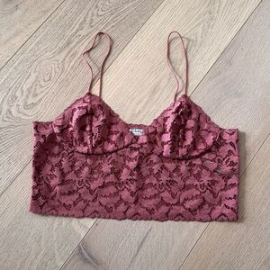 NWOT Free People Lace Bralette size Medium